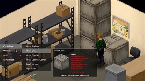 metal box crate|zomboid metal crate.